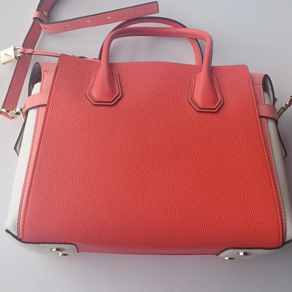 Michael Kors NWT Mercer Medium Belted Satchel - Picture 2 of 13